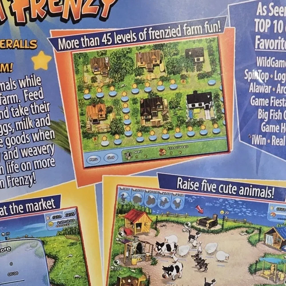 Farm Frenzy (PC CD-ROM, 2008) Casual Time Management Game
